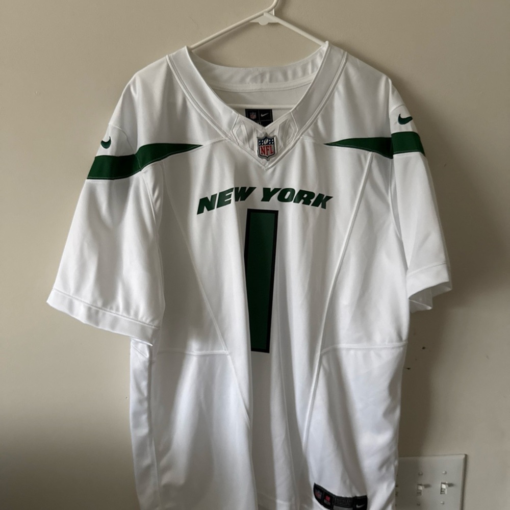 Men’s Nike SAUCE GARDNER #1 New York Jets Vapor Limited Jersey SZ XL White RARE